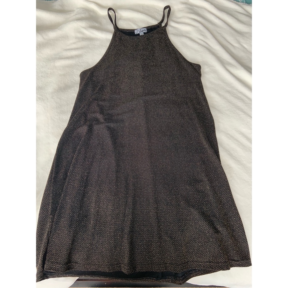Black and gold dress
